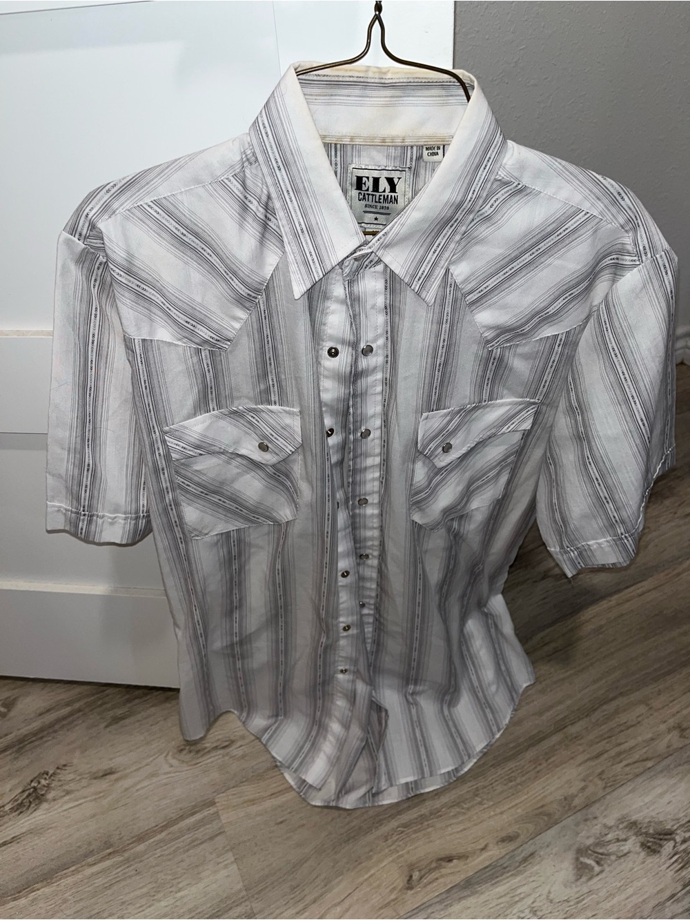 Ely Cattleman Men's Short-Sleeve Western Pearl Snap